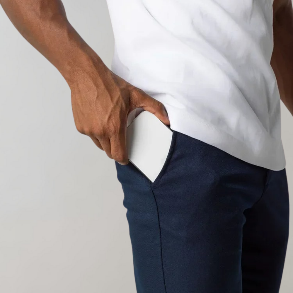Herrens Chinos Byxor Komfortabel Stil 2