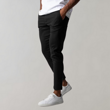 Herrens Chinos Byxor Komfortabel Stil 3
