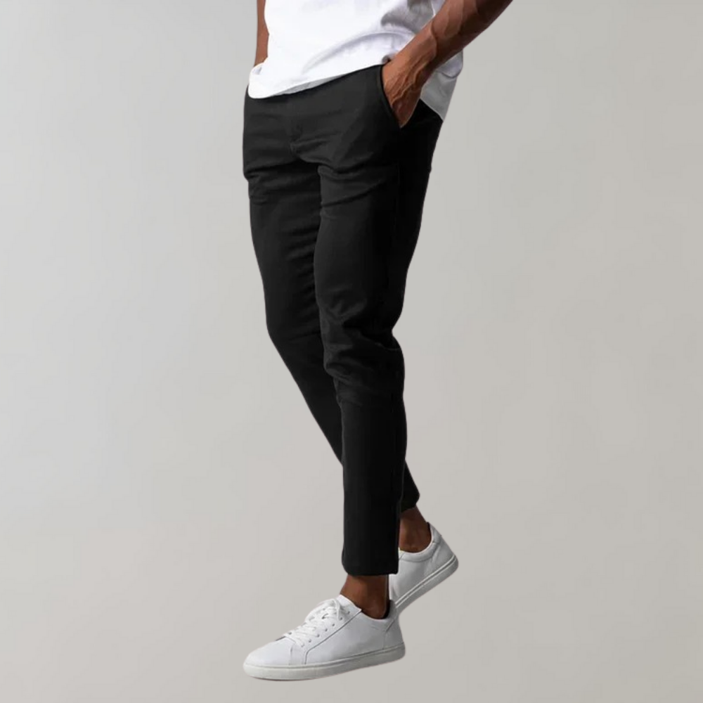 Herrens Chinos Byxor Komfortabel Stil 3