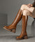 Herrens Chunky Boots i Läder med Dragkedja 2