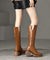 Herrens Chunky Boots i Läder med Dragkedja 3