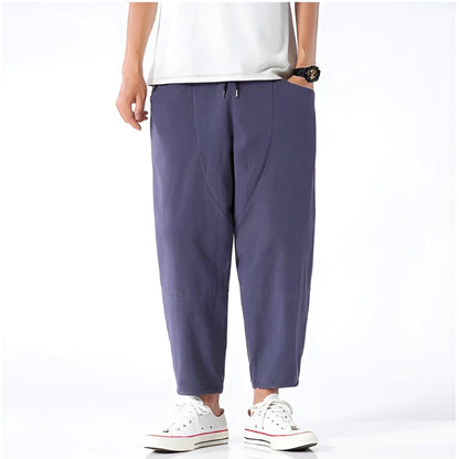 Herrens Cropped Byxor Avslappnad Stil 2