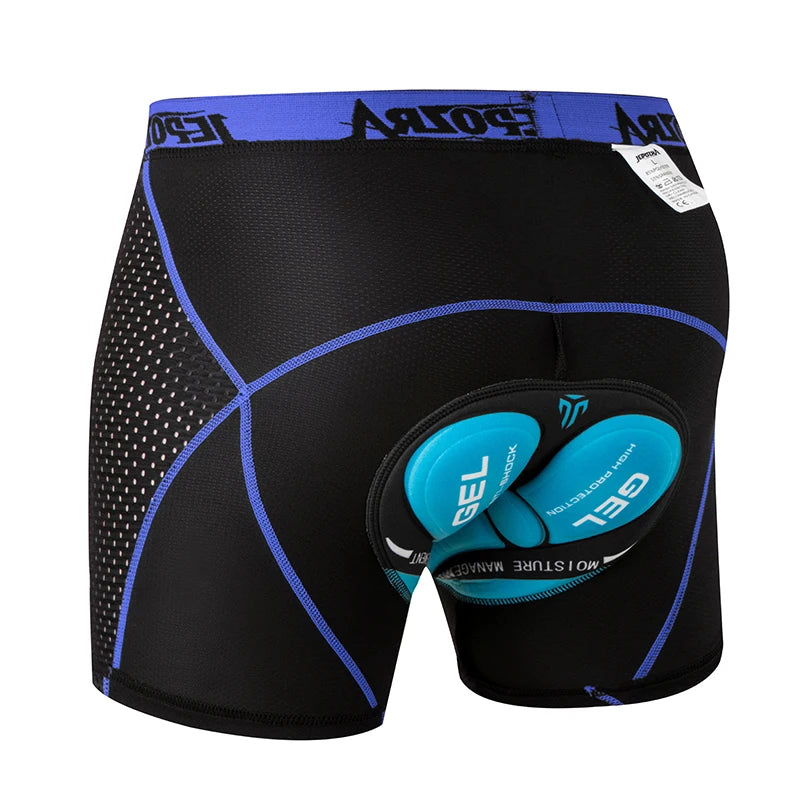 Herrens Cykelshorts med 4D Gel Pad och Andningsbart Material 0