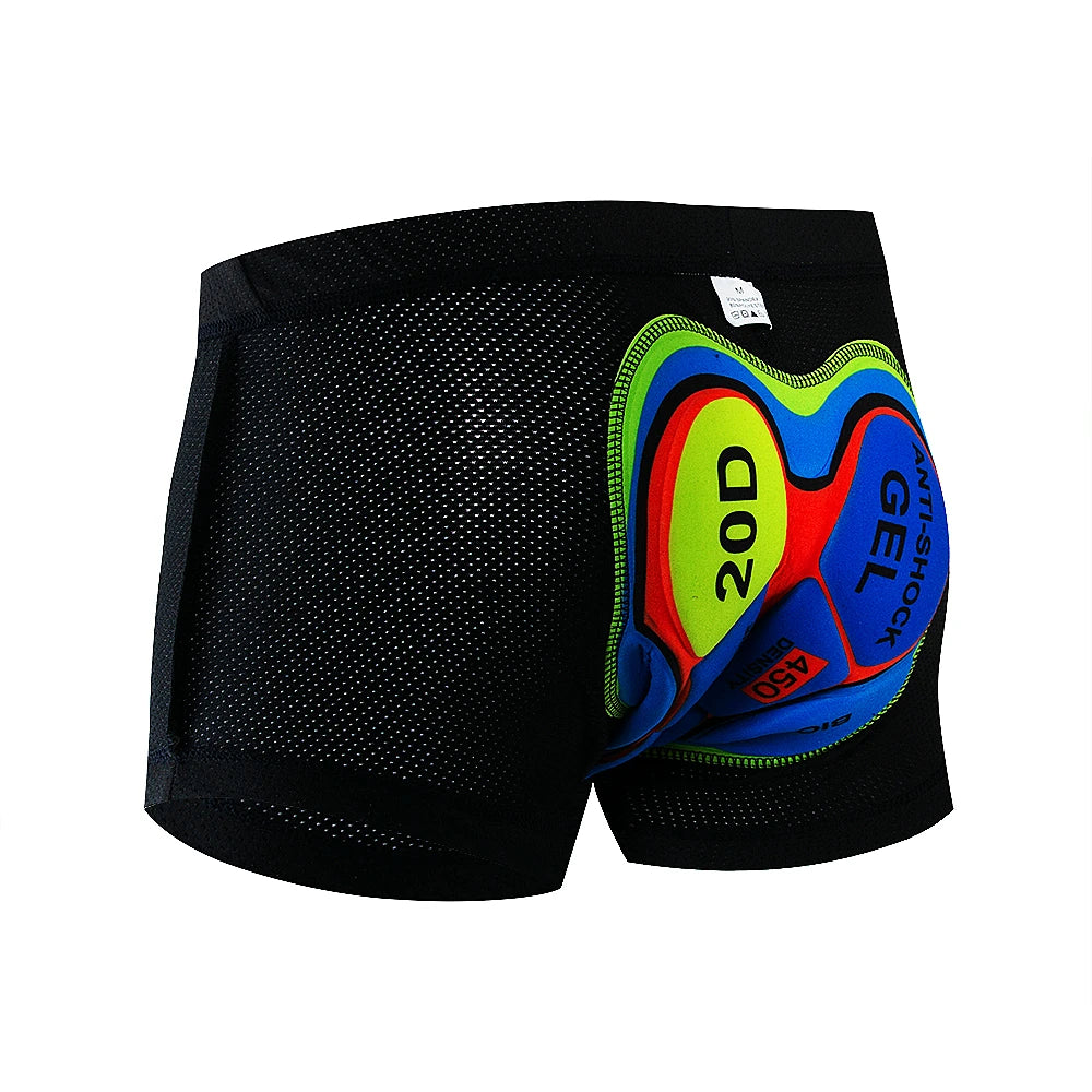 Herrens Cykelshorts med Andningsbart Material och Gelkudde 0