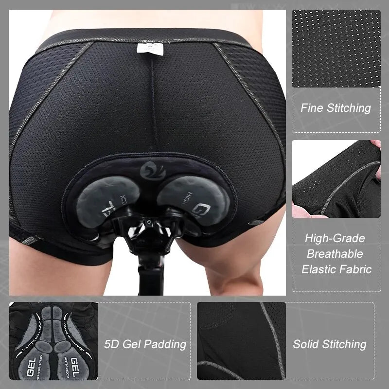 Herrens Cykelunderkläder MTB Boxer med 5D Gel Kuddar 2