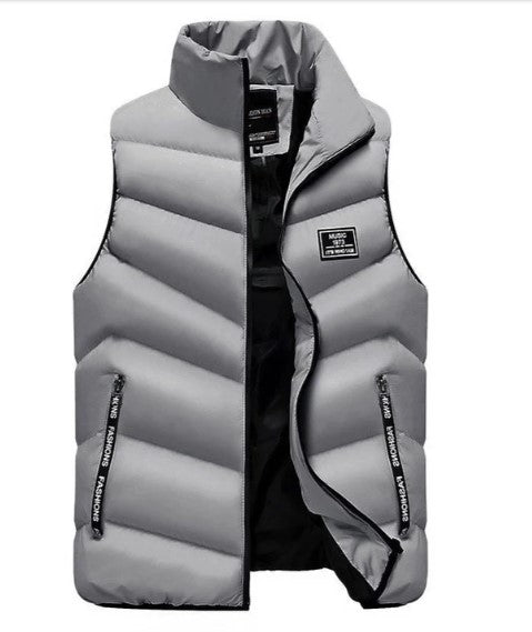 Herrens Dunväst Med Stativkrage För Utomhusaktiviteter 5