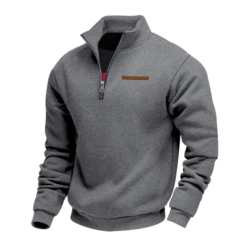 Herrens Fleecetröja Casual Modern Design 7