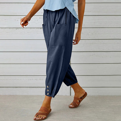 Herrens Fritidsbyxor Mid Waist 1