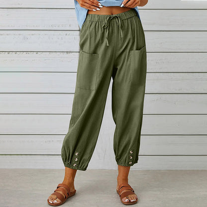 Herrens Fritidsbyxor Mid Waist 10