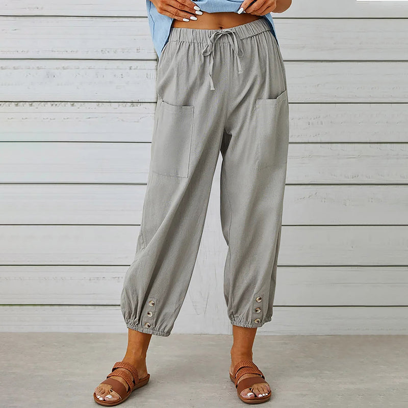 Herrens Fritidsbyxor Mid Waist 5