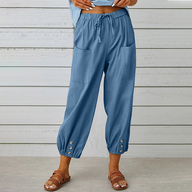 Herrens Fritidsbyxor Mid Waist 8