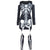 Herrens Halloween Kostym Långärmad Skeletttryck Polyester 5