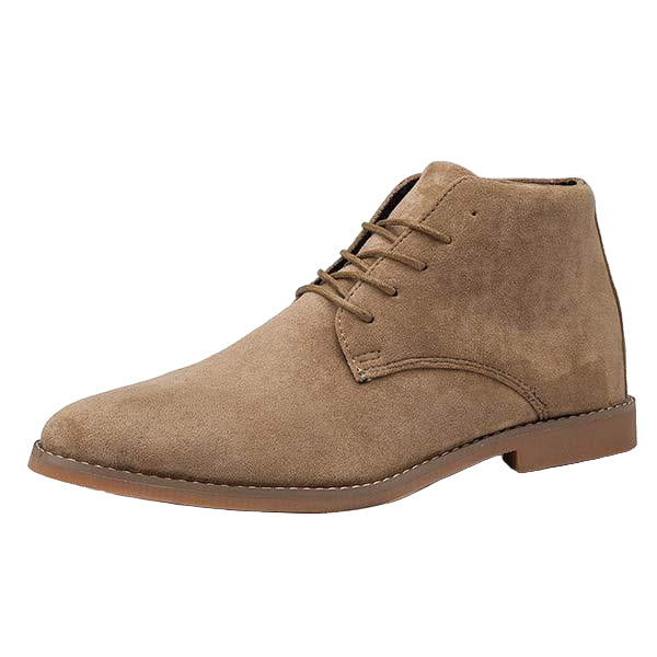 Herrens Halvhöga Skor i Suede Stilren Design 0