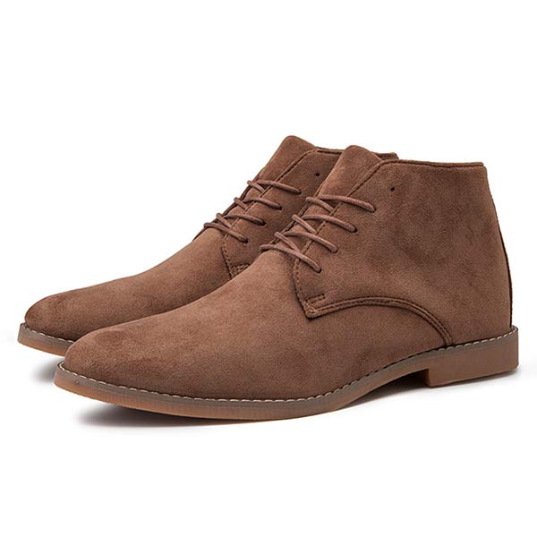 Herrens Halvhöga Skor i Suede Stilren Design 5