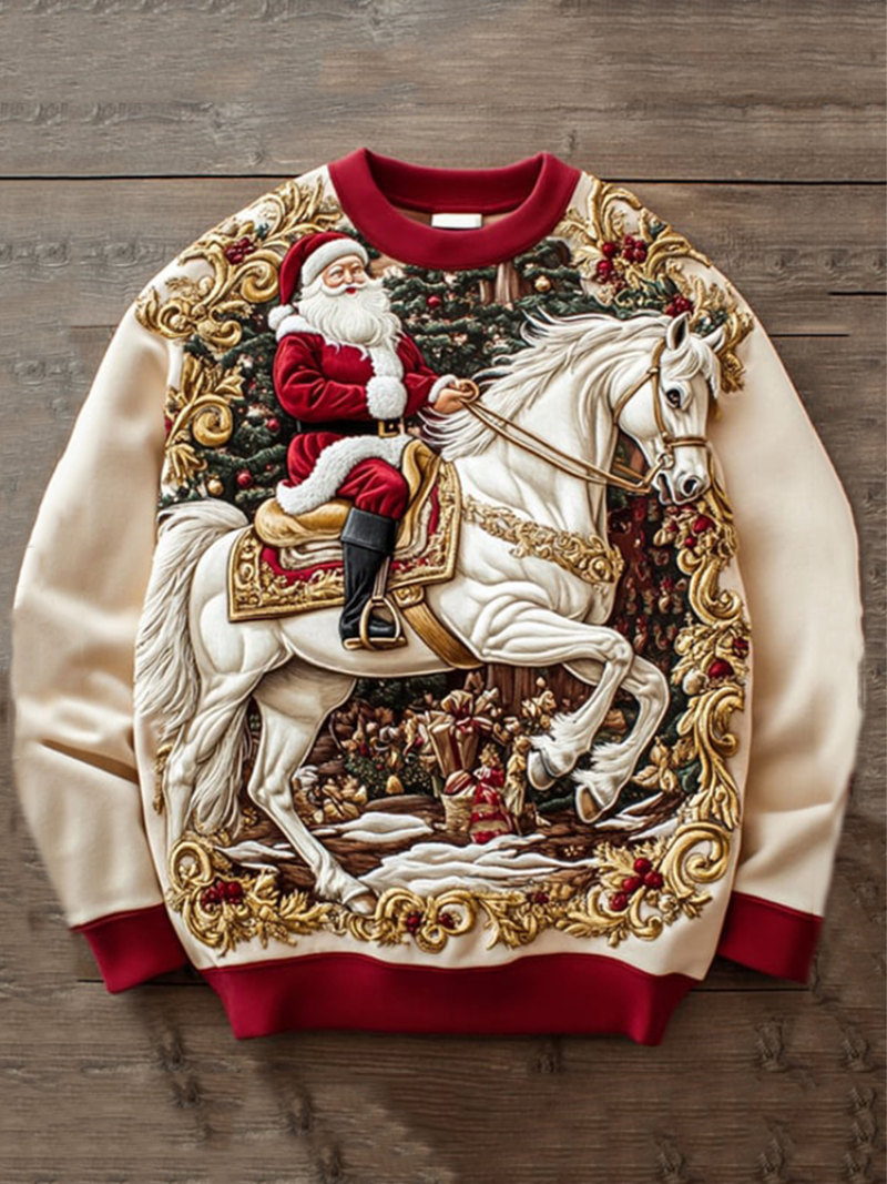 Herrens Jultröja med Festlig Design 1