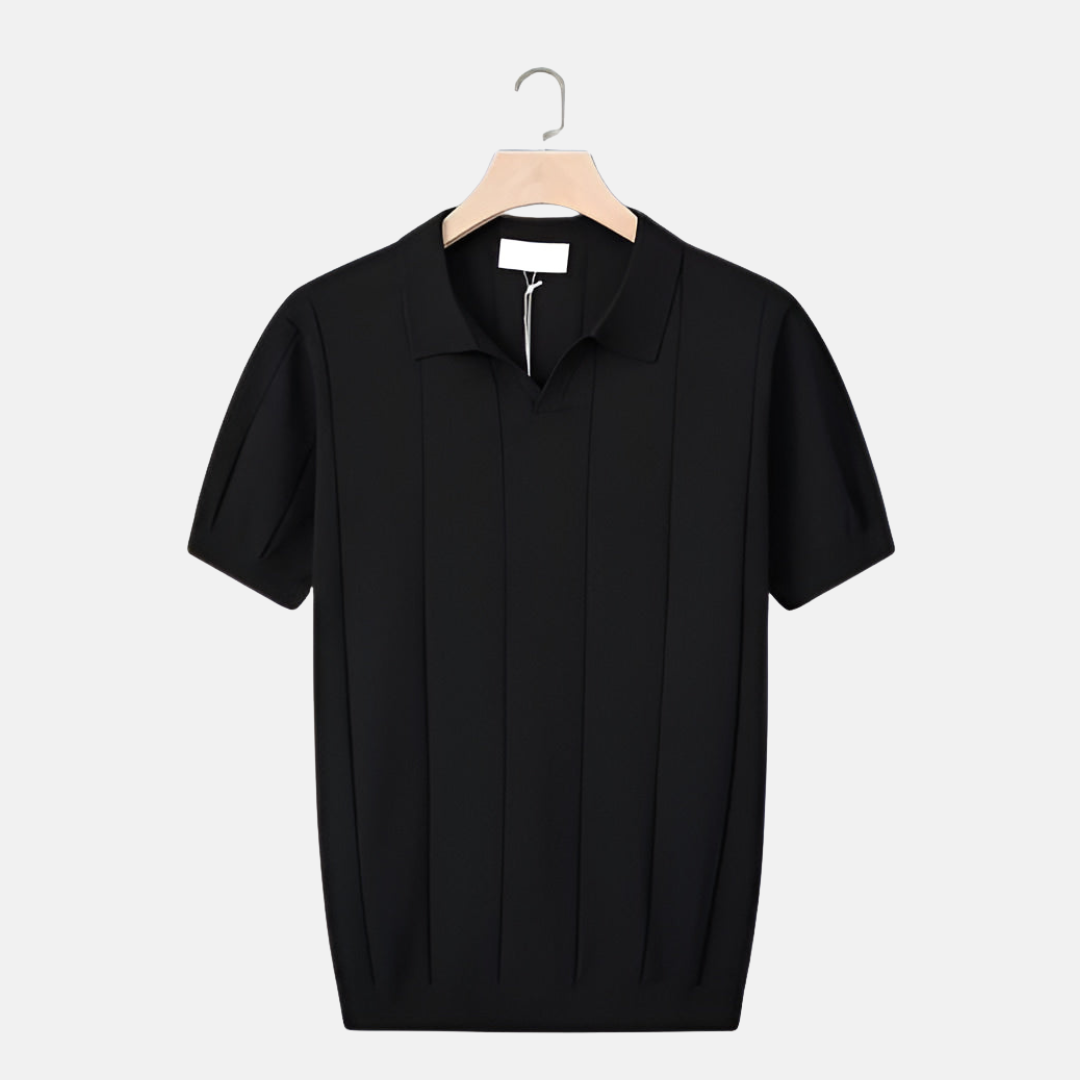 Herrens Kortärmad Polo V-ringad 3