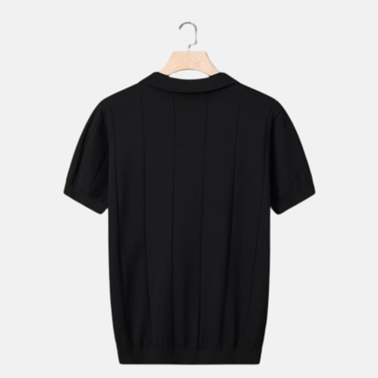 Herrens Kortärmad Polo V-ringad 4