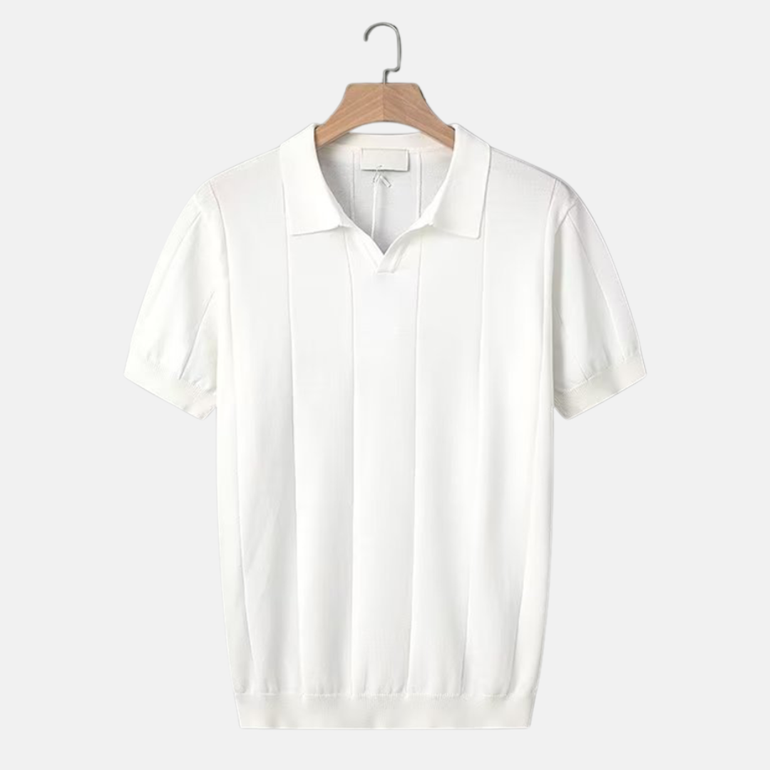 Herrens Kortärmad Polo V-ringad 9