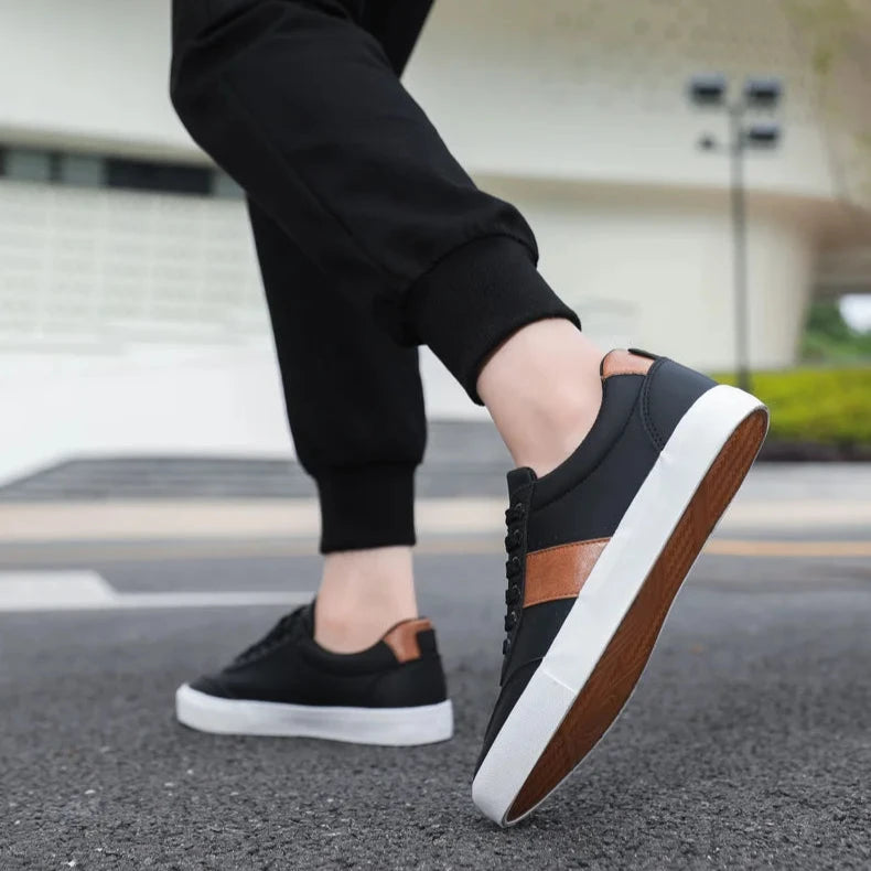 Herrens Lågtopps Sneakers Minimalistisk Design 3