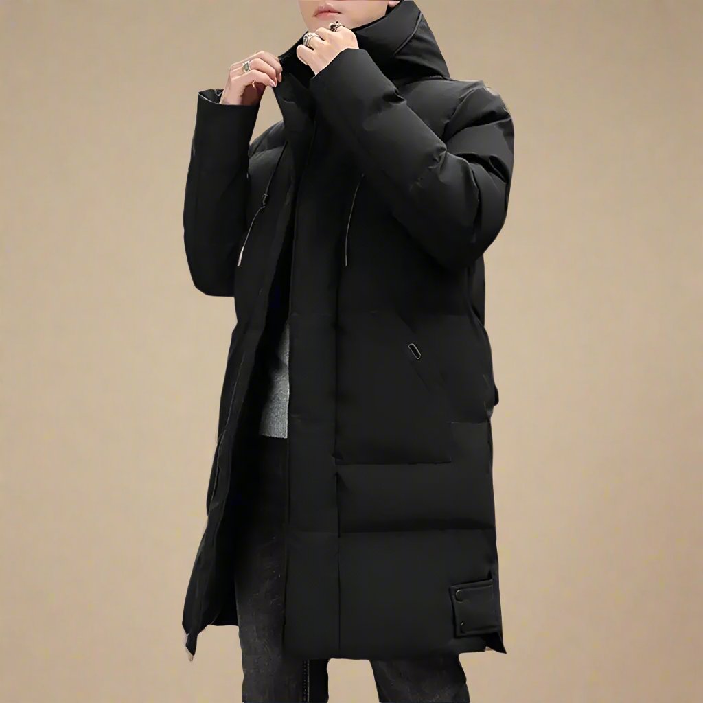 Herrens Lång Jacka Modern Design 1