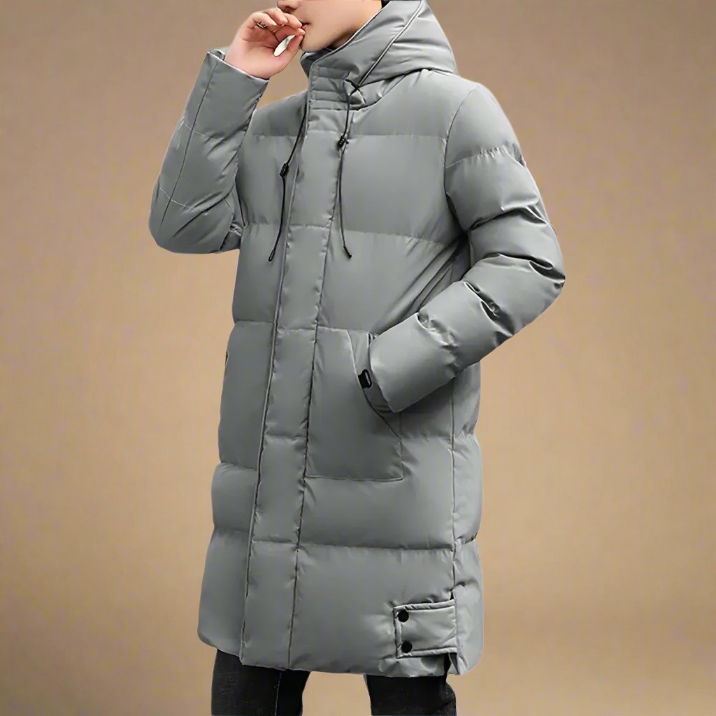 Herrens Lång Jacka Modern Design 2