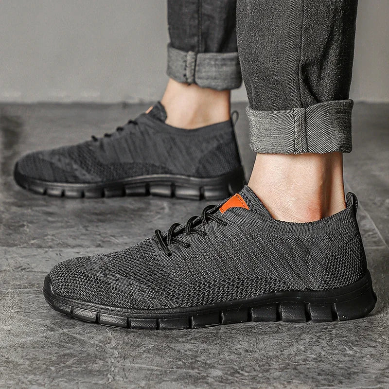 Herrens Lätta Sneakers Andningsbara Casual Skor 4