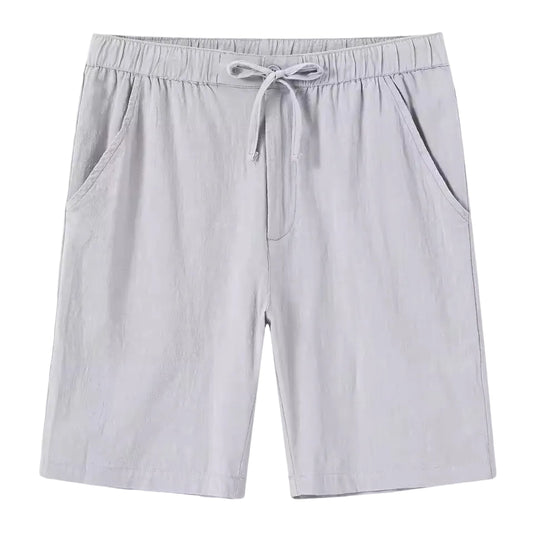Herrens Linne Shorts Med Avslappnad Stil 0