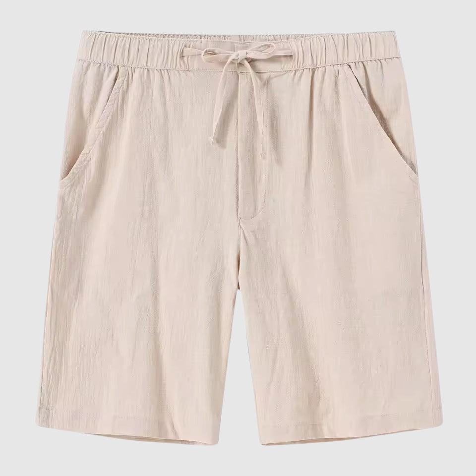 Herrens Linne Shorts Med Avslappnad Stil 2