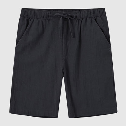 Herrens Linne Shorts Med Avslappnad Stil 3