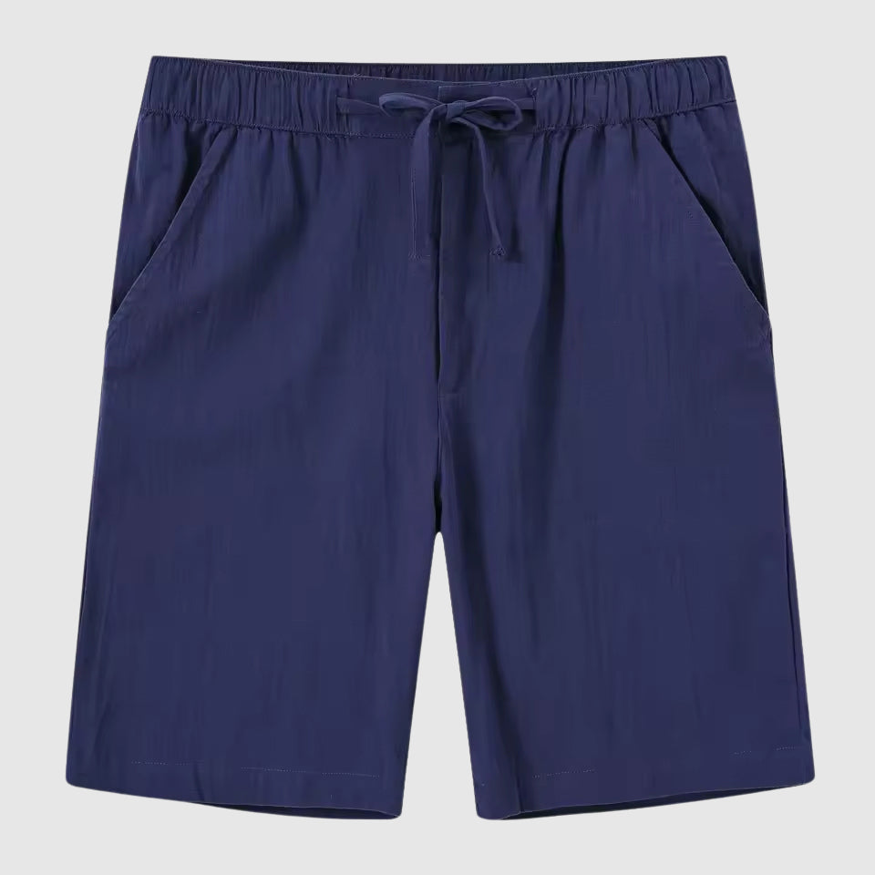 Herrens Linne Shorts Med Avslappnad Stil 5