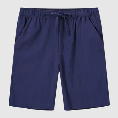 Herrens Linne Shorts Med Avslappnad Stil 5