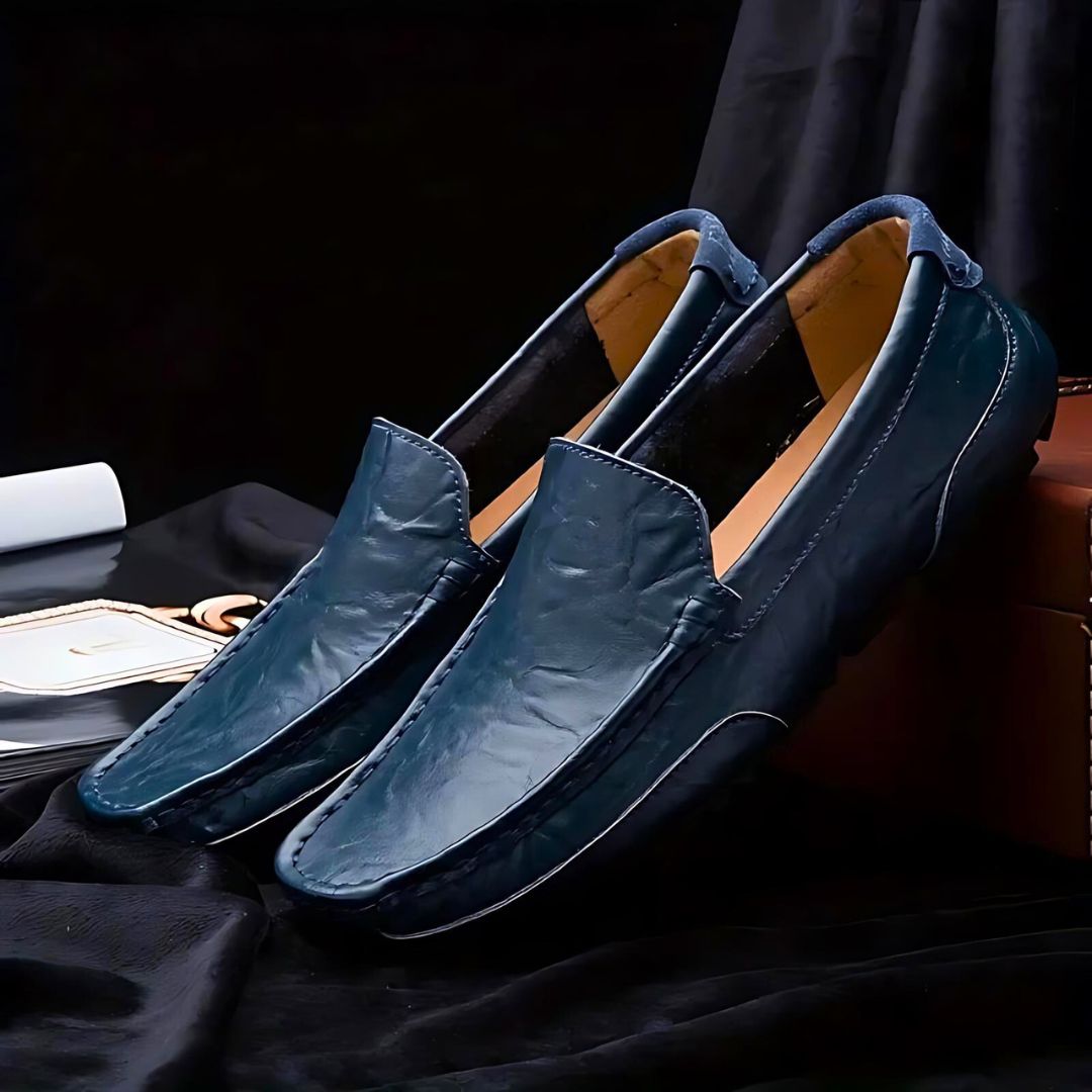 Herrens Loafers Läder Elegant Komfort 3