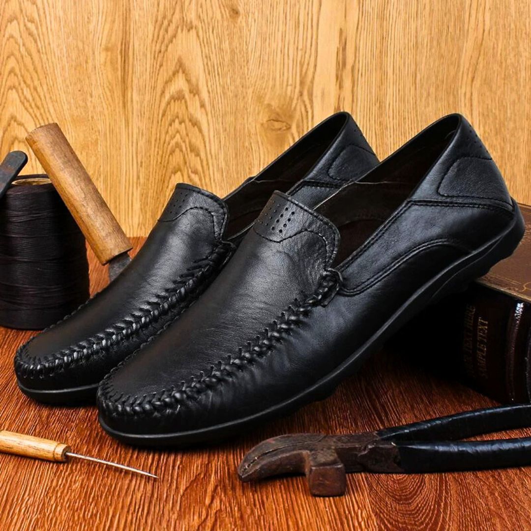 Herrens Loafers Lätta Läder 3