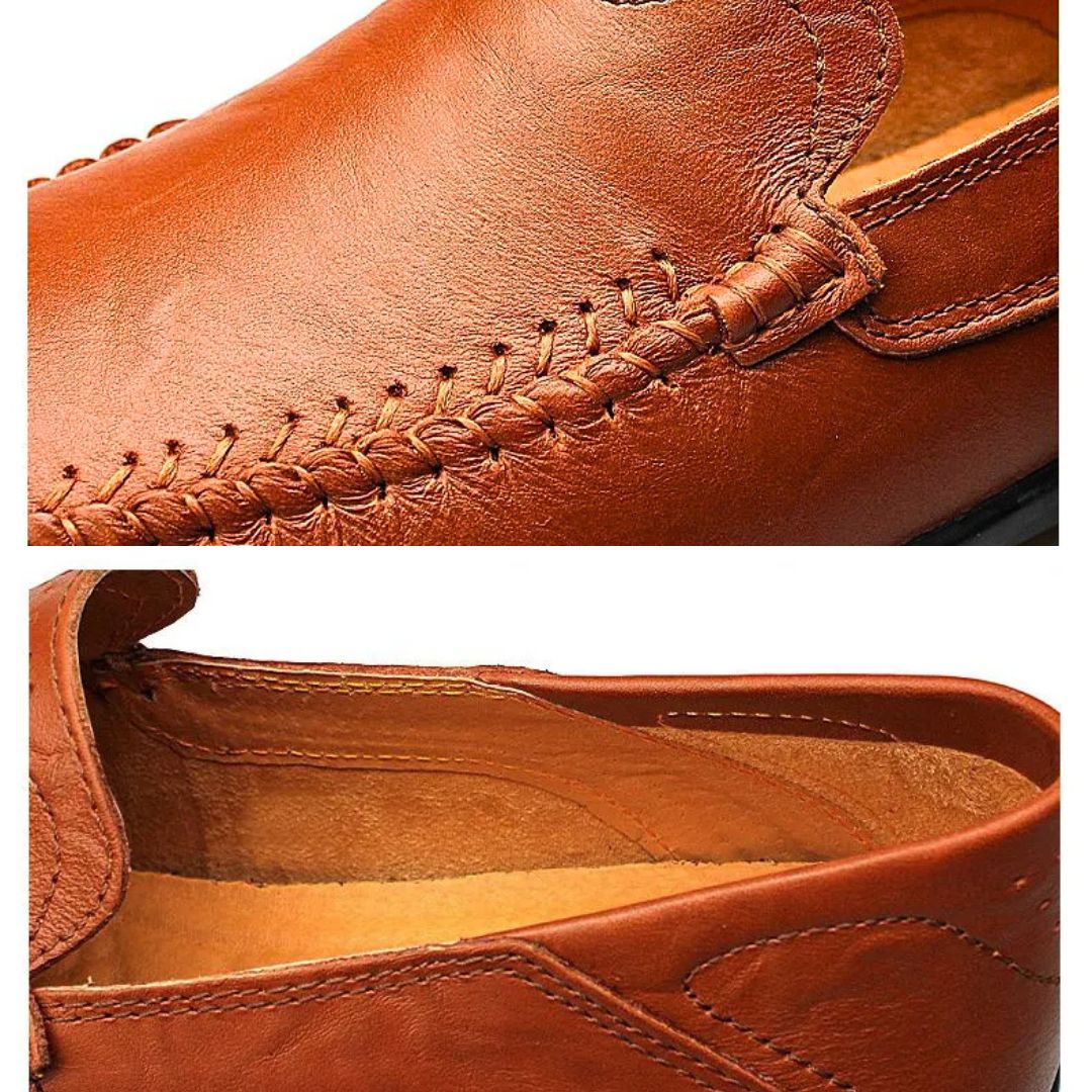 Herrens Loafers Lätta Läder 5