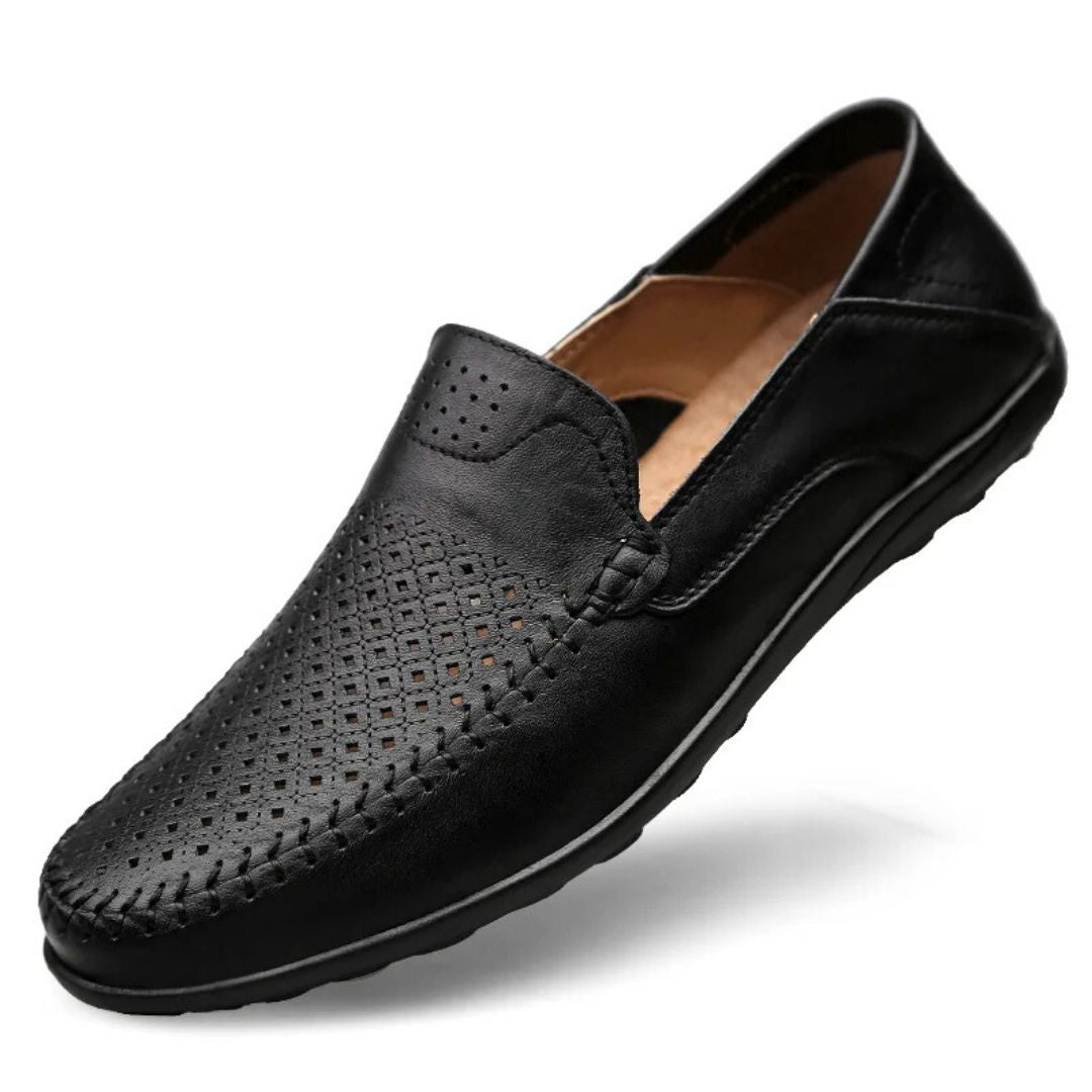 Herrens Loafers i Läder med Luftflöde 0