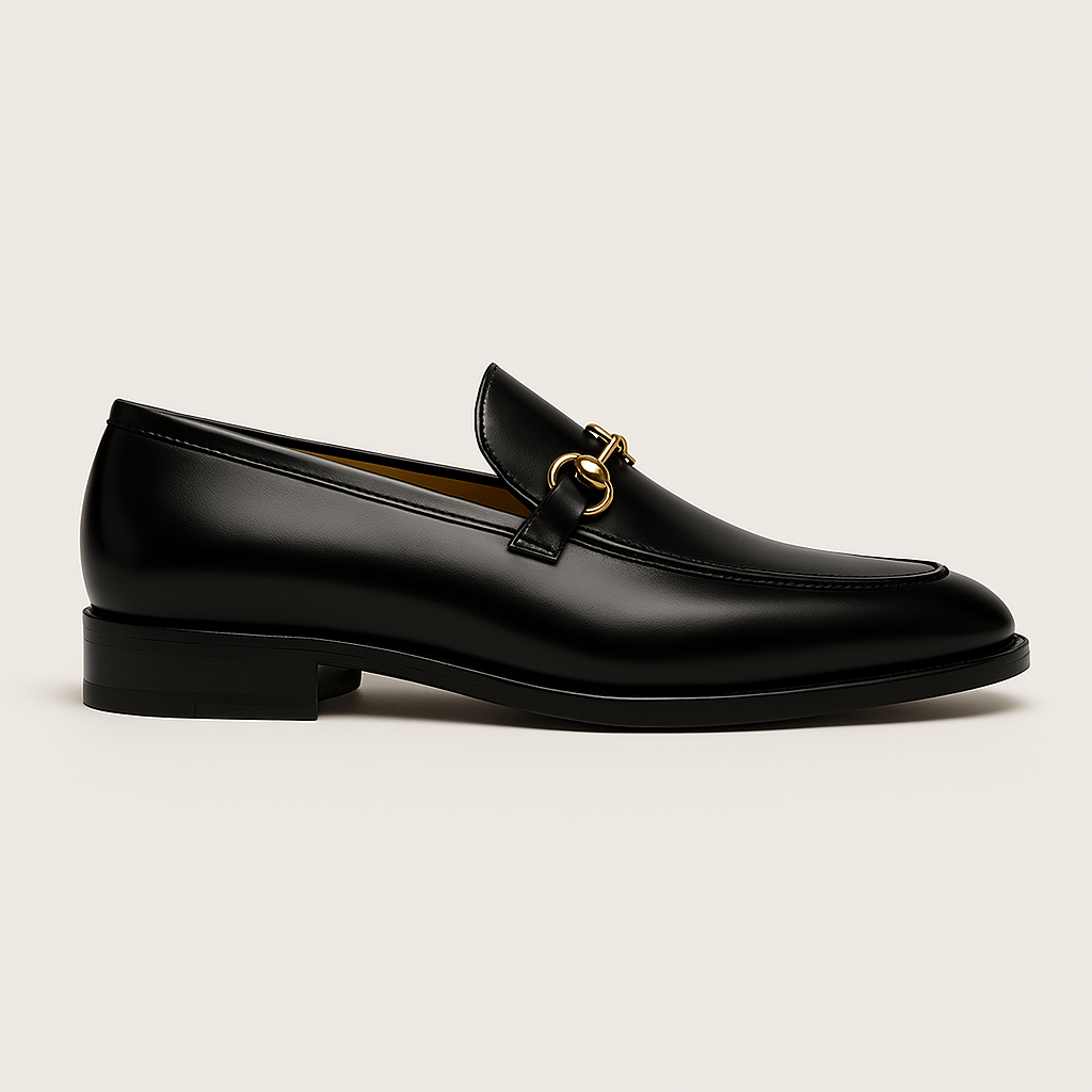 Herrens Loafers i Läder med Slimmad Design 1