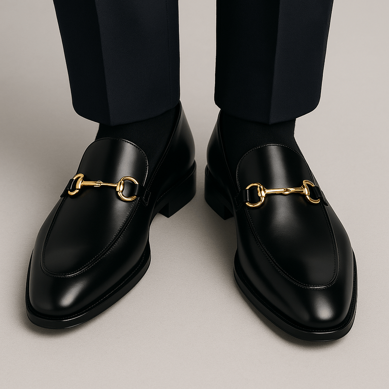 Herrens Loafers i Läder med Slimmad Design 3
