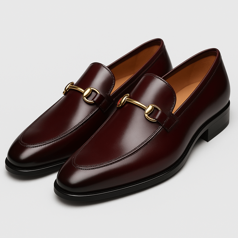 Herrens Loafers i Läder med Slimmad Design 4