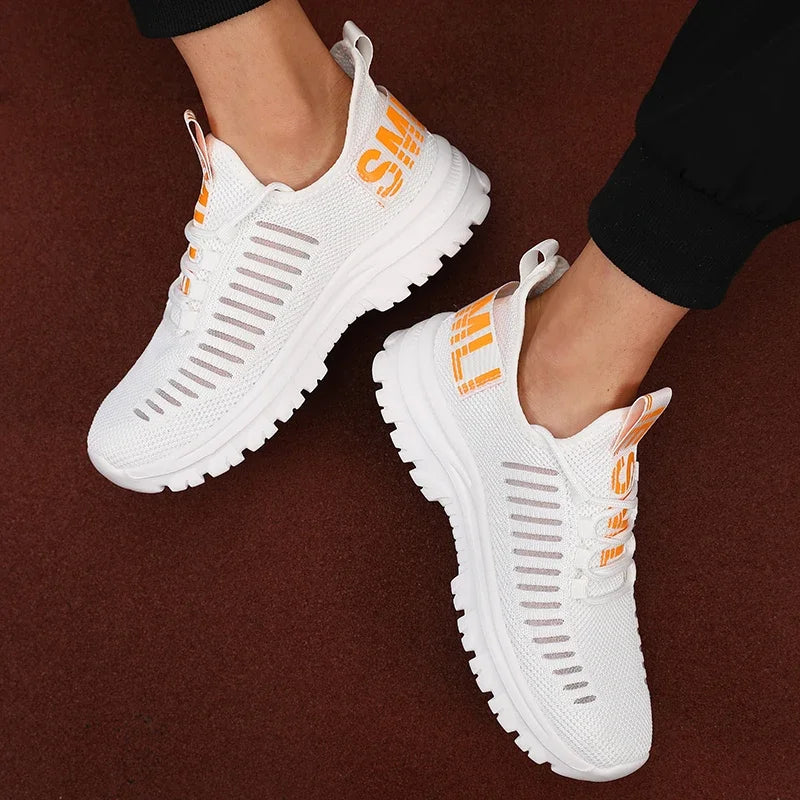 Herrens Löparskor Lätta Andningsbara Mesh Syntetisk 1