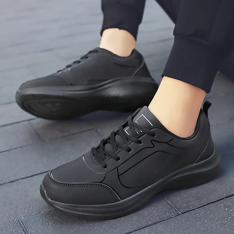 Herrens Löparskor Vinter Andningsbara Sneakers Syntetiska Material 5
