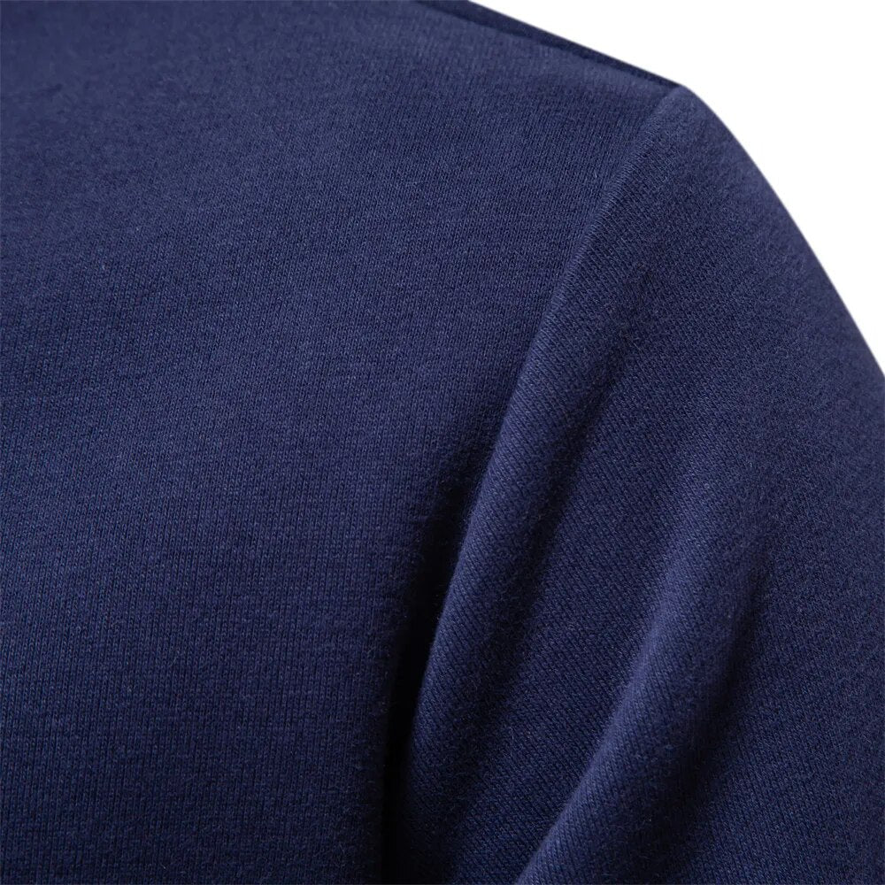 Herrens Polo Sweatshirt med Retro Stil 5