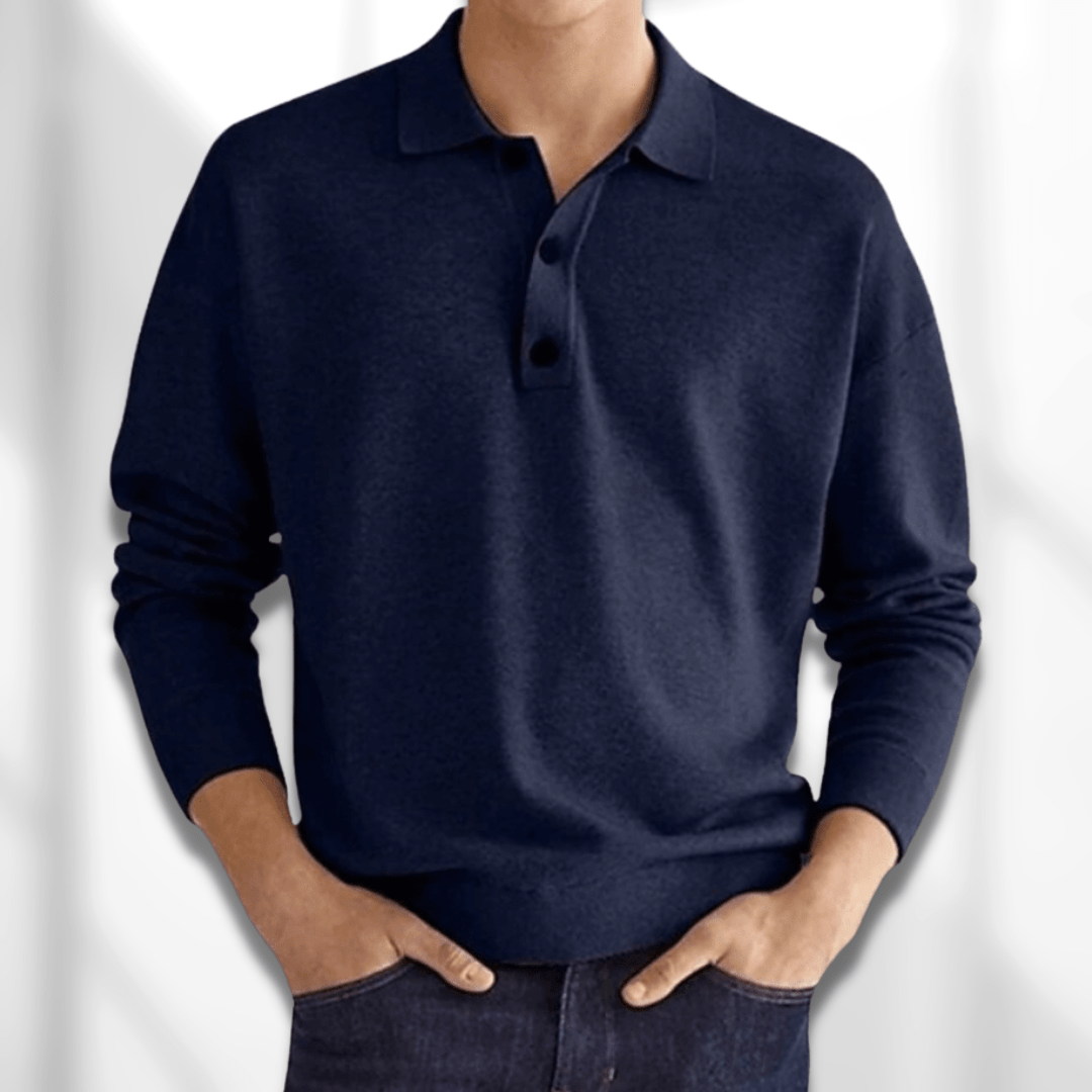 Herrens Polohemd Modern Design Mjuk Tyg 2