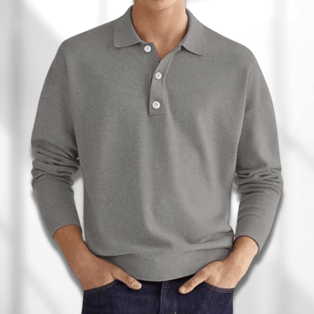 Herrens Polohemd Modern Design Mjuk Tyg 3