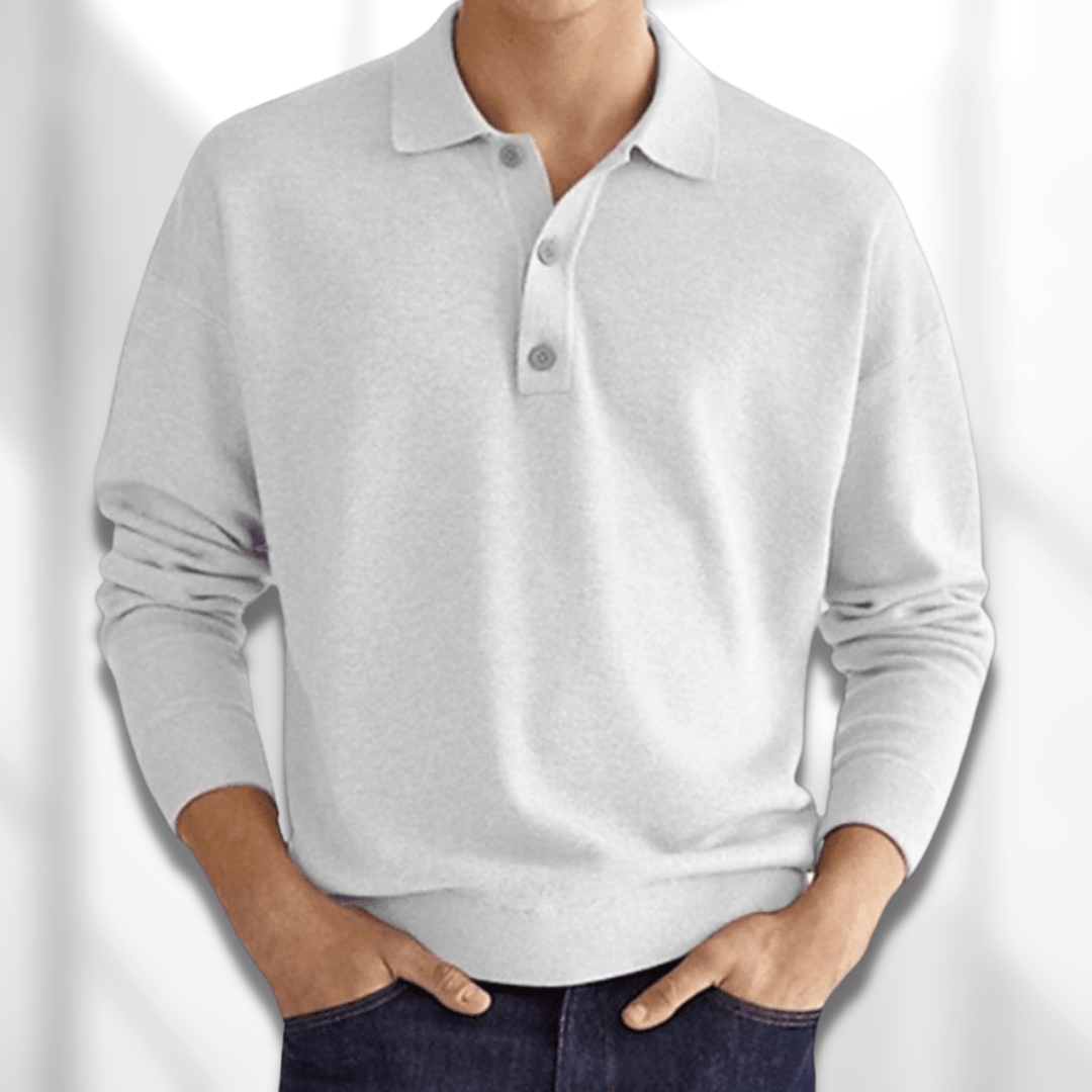 Herrens Polohemd Modern Design Mjuk Tyg 4