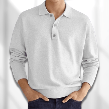 Herrens Polohemd Modern Design Mjuk Tyg 4