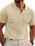 Herrens Poloshirt Casual Vaffelväv 0