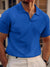 Herrens Poloshirt Casual Vaffelväv 3