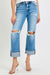Herrens Raka Jeans Medel Hög Midja Med Cuff 1