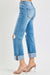 Herrens Raka Jeans Medel Hög Midja Med Cuff 3