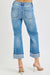 Herrens Raka Jeans Medel Hög Midja Med Cuff 4
